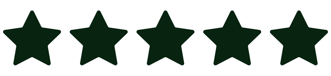 Dark Green Five-Star Rating